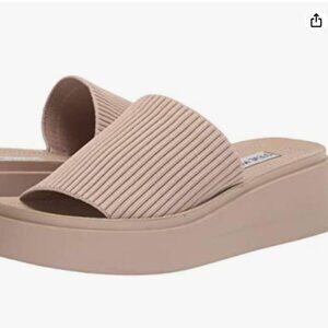 STEVE MADDEN Balanced Wedge Sandal BEIGE - Size 8